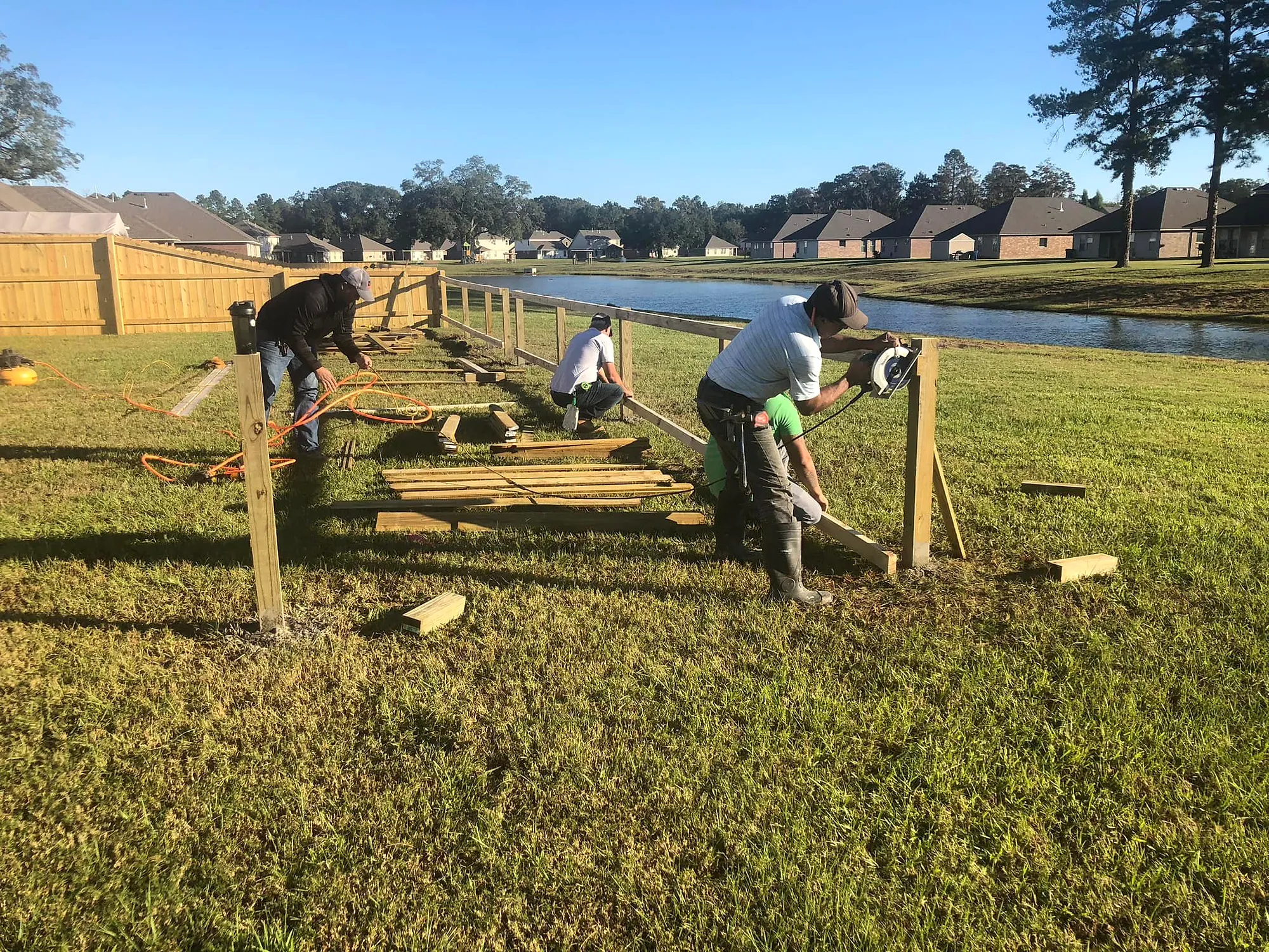 Fence crew