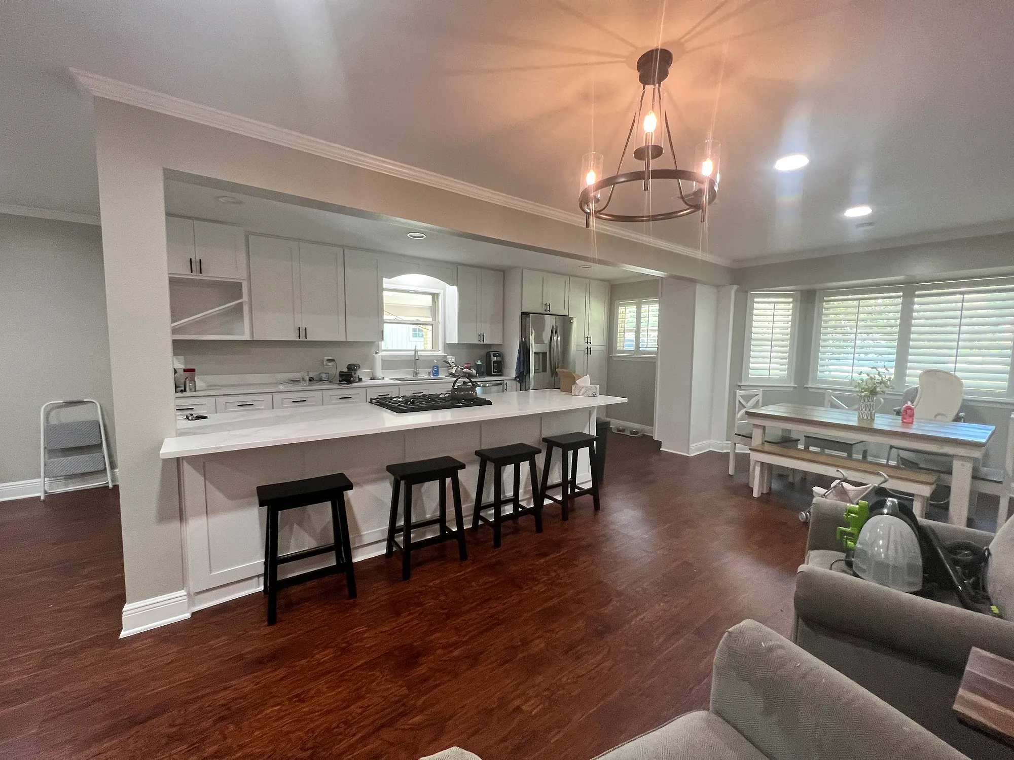 Open kitchen, finished