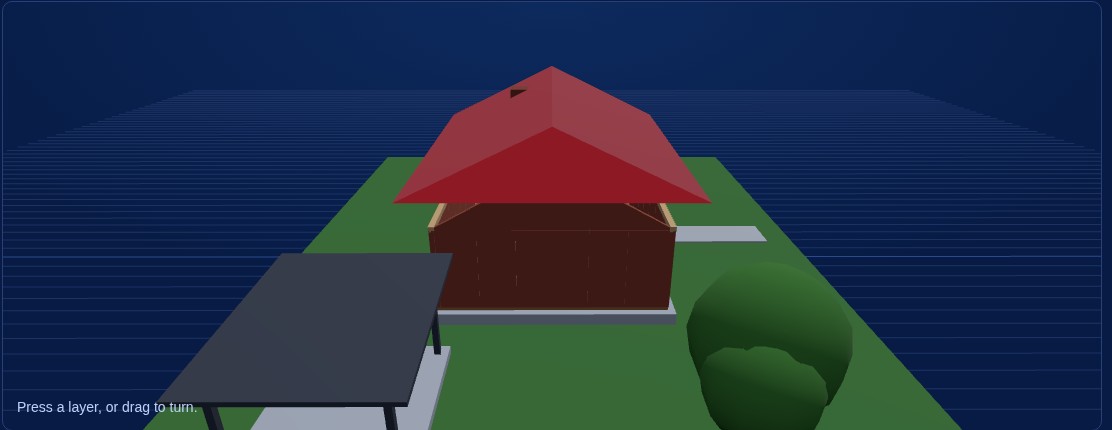 3D model of a home built by Xtreme Performance Construction